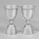 Paar Messbecher für Cocktails Sterlingsilber. Durc… - Foto 1