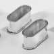 Sechs Serviettenringe Sterlingsilber. Ovaler, glat… - Foto 1