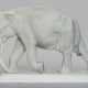 Jugendstil-Tierfigur "Elefant" Auf rechteckigem So… - photo 1