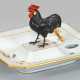 Höchster-Zierschale mit Hahnenfigur von Juwelier F… - фото 1