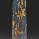 Frühe Stangenvase von Emile Gallé Bläulichgrau opa… - фото 1