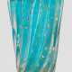 "Cordonato d'oro"-Vase Farbloses Glas mit eingesto… - Foto 1