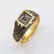 Mystischer Fancy Diamant-Solitärring Gelbgold, tei… - Foto 1