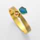 Moderner Opal-Brillant-Armreif Gelbgold, gest. 585… - фото 1