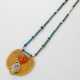 Ägyptisierendes Collier mit Skarabäus-Anhänger Gel… - photo 1
