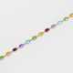 Multicolor-Armband Weißgold, gest. 585. Ausgefasst… - Foto 1