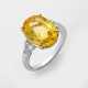 Exquisiter Intense Yellow-Sri Lanka Saphirring mit… - photo 1