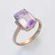 Brasilianischer Kunzitring Roségold, gest. 585. Ze… - фото 1