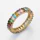Charmanter Multicolor-Memoryring Gelbgold, gest. 5… - фото 1