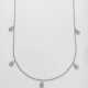Feines Brillant-Collier Weißgold, gest. 750. An se… - photo 1