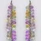 Paar dekorative Chandeliers mit Saphiren Weißgold,… - photo 1