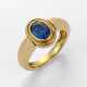 Saphir-Brillant-Bandring Gelbgold, 18 k.; Leicht v… - Foto 1