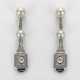 Paar Art Déco-Diamant-Ohrringe Gelbgold, teilw. pl… - Foto 1