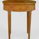 Biedermeier-Beistelltisch Eschenholz, furniert. Bo… - Foto 1