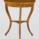 Biedermeier Demilune-Konsoltisch Kirschbaum, massi… - photo 1