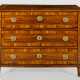 Louis XVI-Kommode Nussbaum, furniert sowie Einlage… - Foto 1