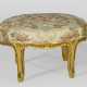 Kleiner Hocker im Louis XV-Stil Holz, geschnitzt, … - фото 1