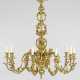 Prachtvoller Louis XV-Deckenleuchter 10-flg.; Bron… - фото 1