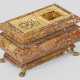 Barock-Schreibset Rotbraun, beige und gelb gemaser… - Foto 1