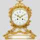Louis XVI-Kaminuhr Weißer Marmor und vergoldete Br… - фото 1