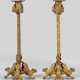 Paar Napoleon III-Kerzenleuchter 1-flg.; Bronze. D… - фото 1