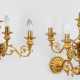 Paar Napoleon III-Wandgirandolen 5-flg.; Bronze, v… - Foto 1