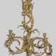 Belle Epoque-Deckenlampe 4-flg.; Bronze, vergoldet… - photo 1