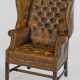 Chesterfield-Sessel Mahagoni sowie dunkelbraunes L… - photo 1