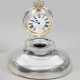 Edward VII-Tintenfaß mit Uhr Sterlingsil… - photo 1