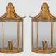Paar Wandlampen in Pagodenform 1-flg.; M… - photo 1