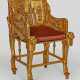 Egyptian Revival-Armlehnsessel Holz, rel… - photo 1
