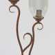 Dekorative Tischlampe 2-flg.; Metall, br… - photo 1