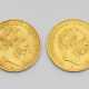 Zwei Goldmünzen "Österreich, 4 Florin/10… - photo 1
