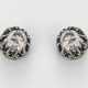Paar Belle Epoque-Diamant-Ohrringe Silbe… - Foto 1