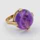 Amethystring aus den 1950er Jahren Gelbg… - фото 1