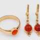 Feueropal-Demi Parure Gelbgold, gest. 58… - photo 1