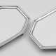 Paar Georg III-Salver Sterlingsilber. Au… - photo 1