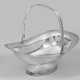 Biedermeier-Henkelkorb Silber. Auf ovale… - photo 1