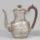 Georg V-Kaffeekanne Sterlingsilber. Oval… - photo 1