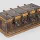 Gotischer Opferstock Holz mit Eisenbesch… - photo 1