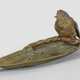 Figürliches Schreibzeug mit Spatz Bronze… - photo 1
