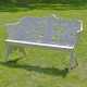 Gartenbank Metall und Holz, weiß lackier… - photo 1