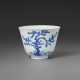 A BLUE AND WHITE `PEACH BLOSSOM` `MONTH` CUP - photo 1