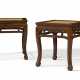 A RARE PAIR OF HUANGHUALI `CABRIOLE-LEG` STOOLS - photo 1