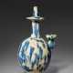 A RARE BLUE-SPLASHED STRAW-GLAZED POTTERY KUNDIKA - фото 1