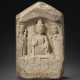 A WHITE MARBLE BUDDHIST STELE - photo 1