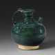 A BLUE-GLAZED OVOID POTTERY EWER - фото 1