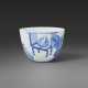 A VERY RARE BLUE AND WHITE `SU JIN` WINE CUP - photo 1