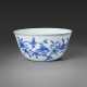 A BLUE AND WHITE `BIRD AND FLOWER` `LAN&#199;A CHARACTERS` BOWL - Foto 1