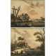 A pair of reverse glass paintings - photo 1